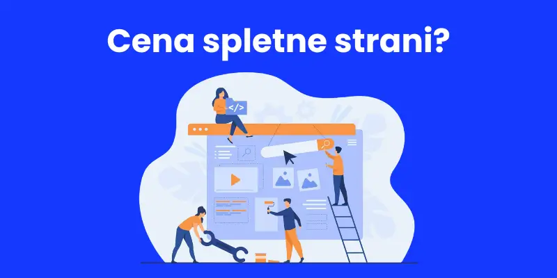 Cena spletne strani v Sloveniji realni cenovni pasovi 2026